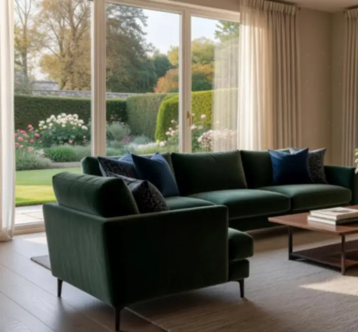 Refined interior of a modern UK residential living space