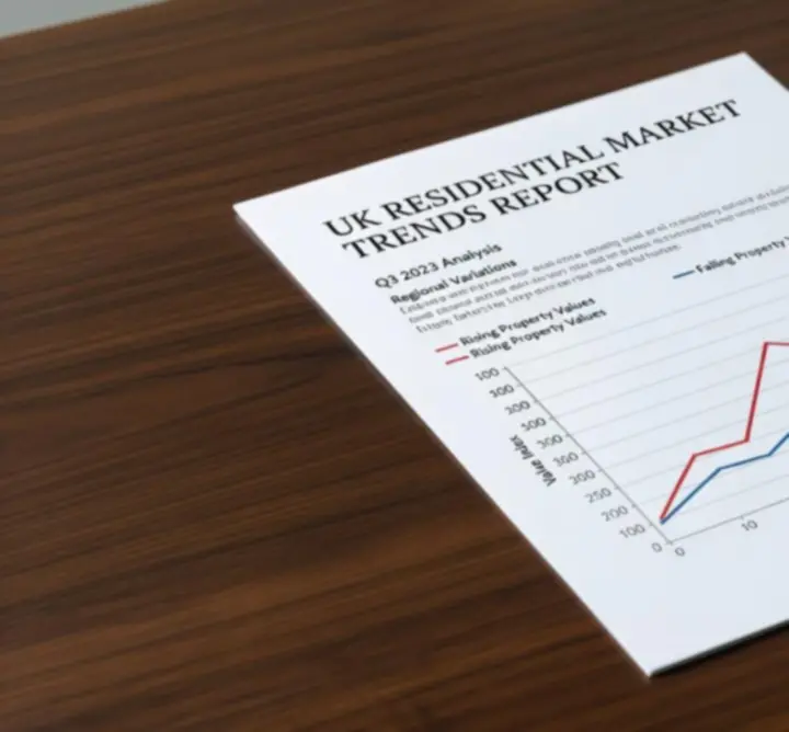 Illustrative chart of UK residential property market trends