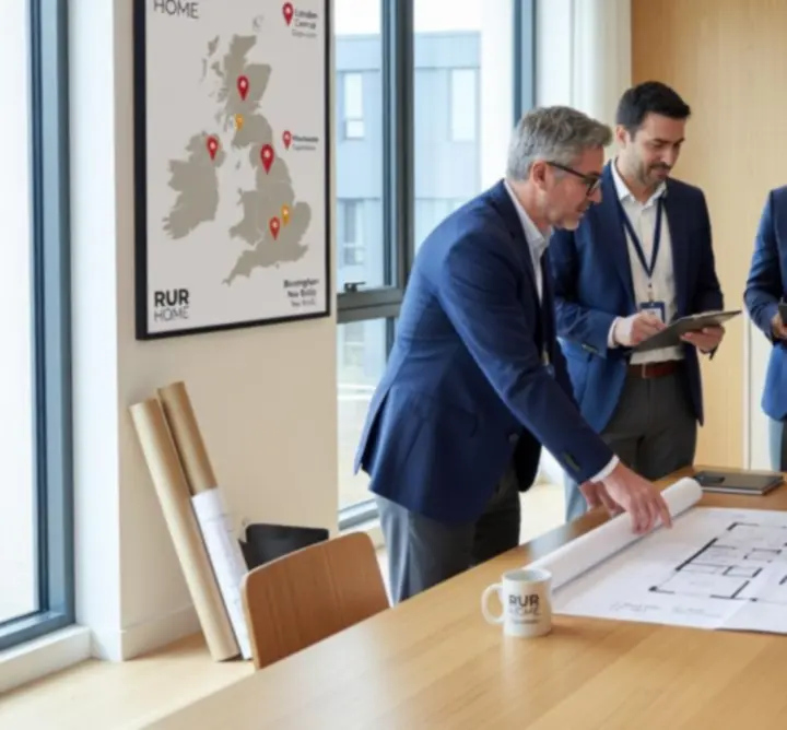 RUR HOME property management team collaborating on UK residential assets